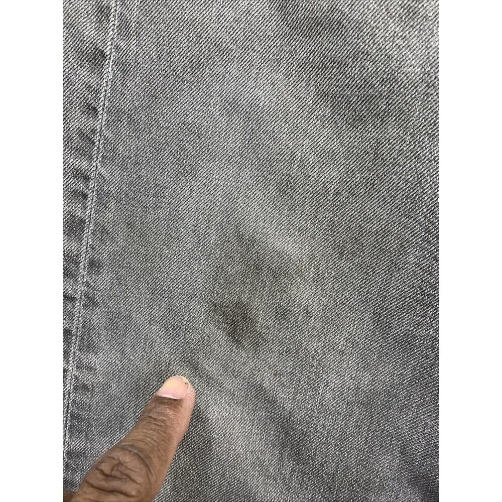 Levi Strauss 569 Denim Jeans Men's Size W36 L34 Gray Wash Stained Thrashed - Picture 5 of 16